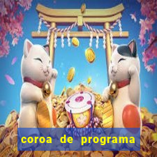 coroa de programa em santos